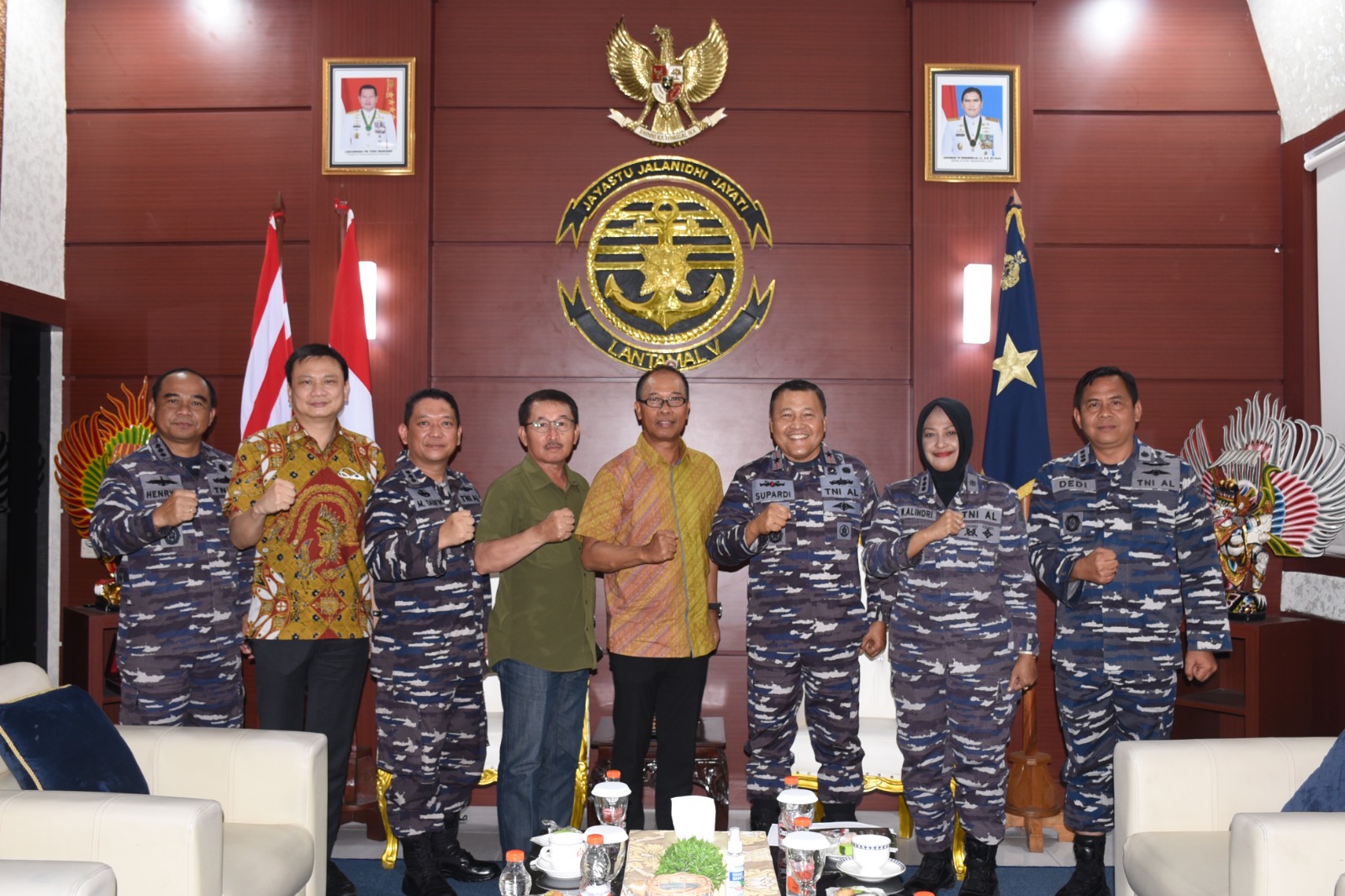 Danlantamal V Terima Kunjungan Raja Puri Ageng Blahbatuh