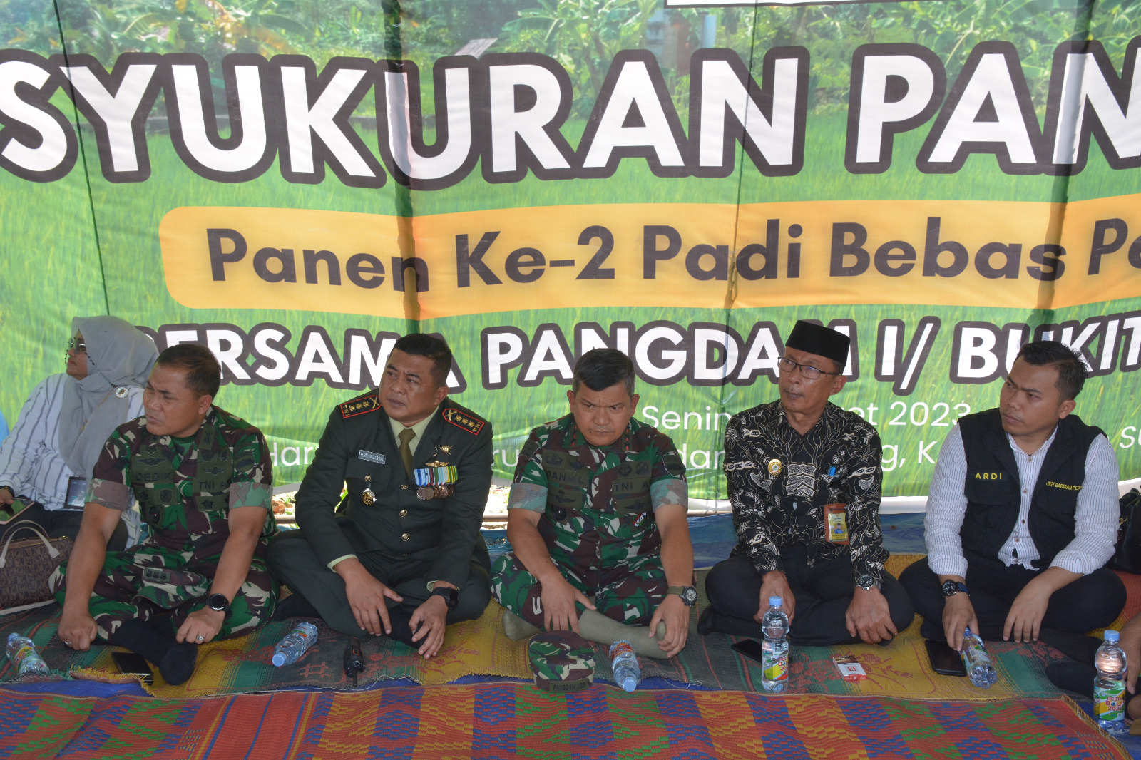 Kodam Bukit Barisan Panen Raya Padi Bebas Pestisida