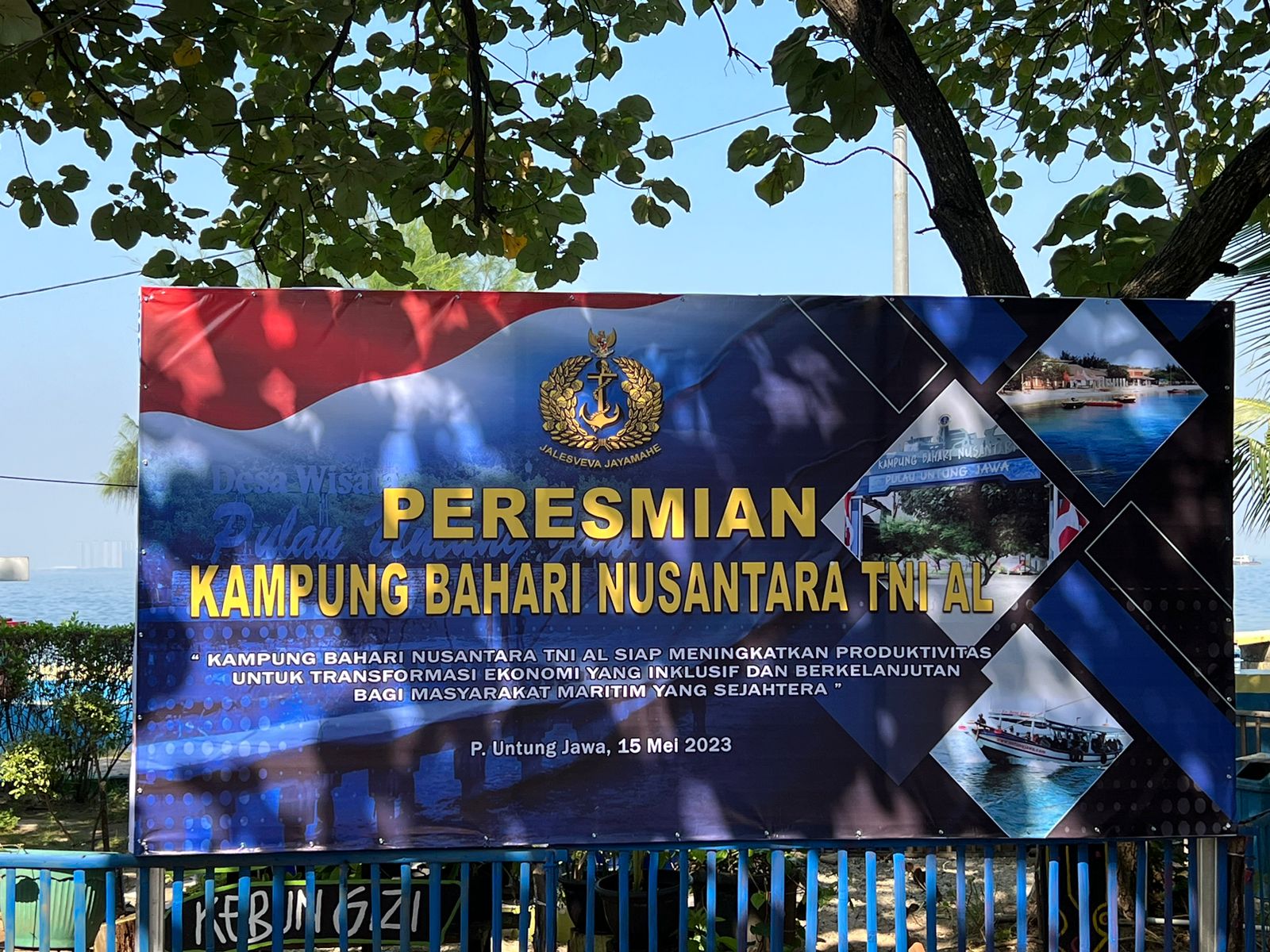 Peresmian Kampung Bahari Nusantara di Pulau Untung Jawa