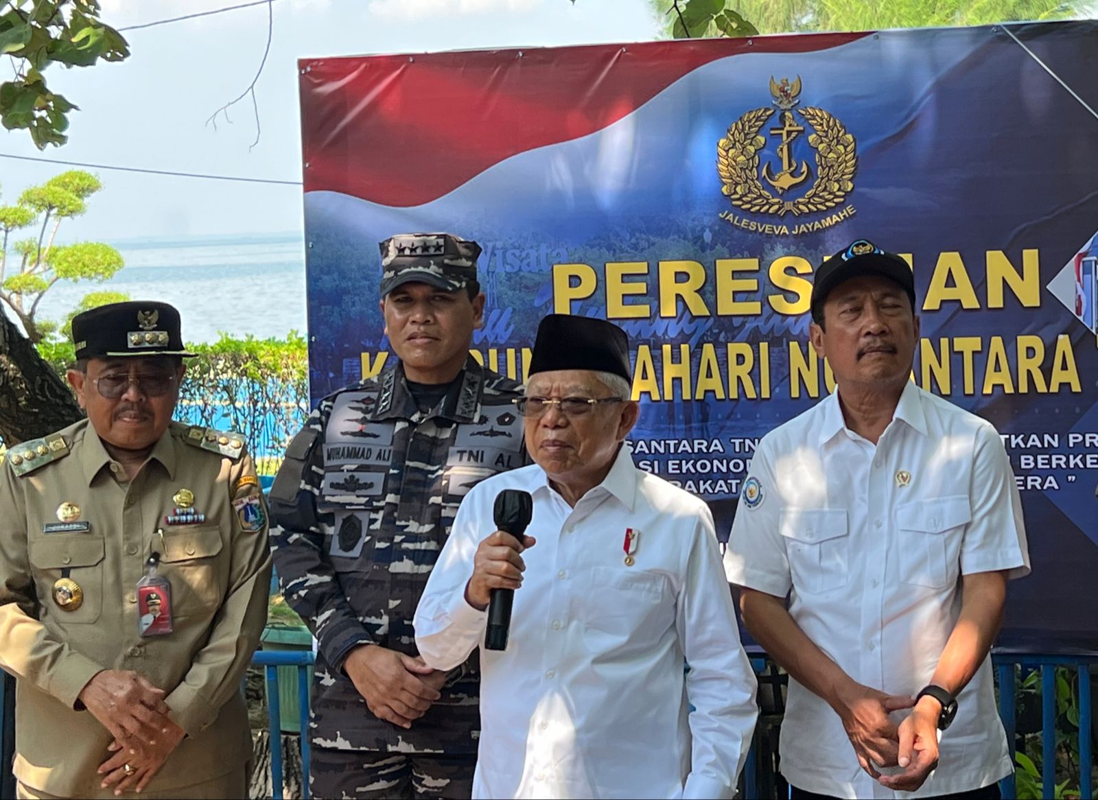 wapres di untung jawa Wapres Resmikan Kampung Bahari Nusantara