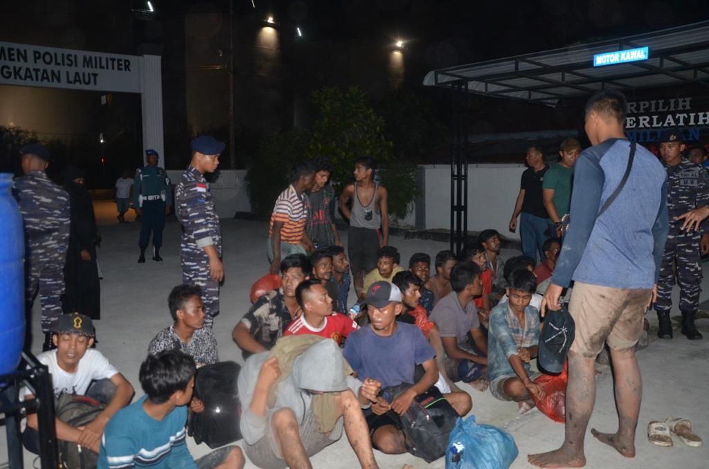 TNI AL Gagalkan Puluhan Pengiriman Imigran Gelap ke Luar Negeri
