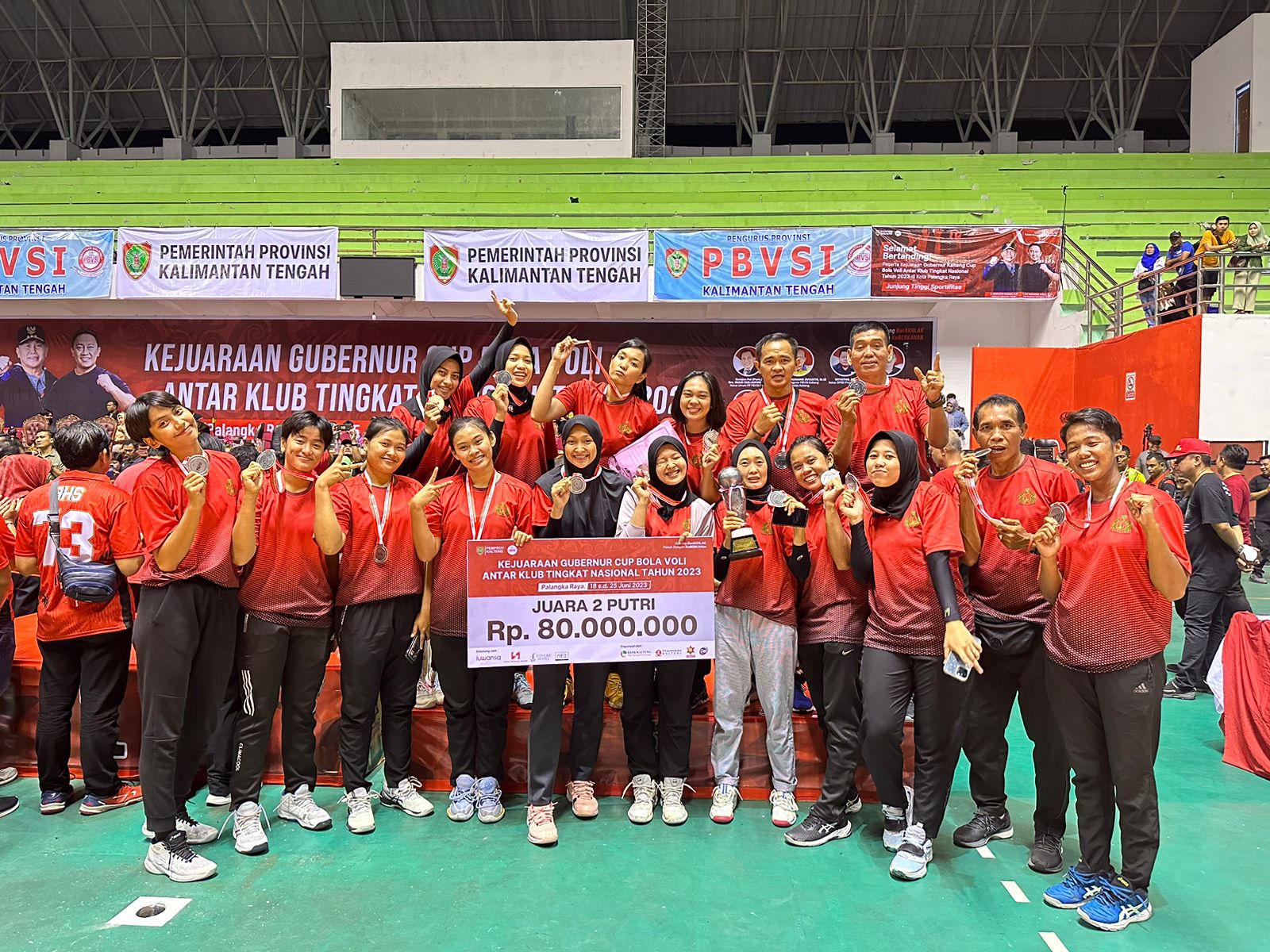 Tim Voli Putri TNI AL Torehkan Prestasi di Kejuaraan Gubernur Kalteng Cup