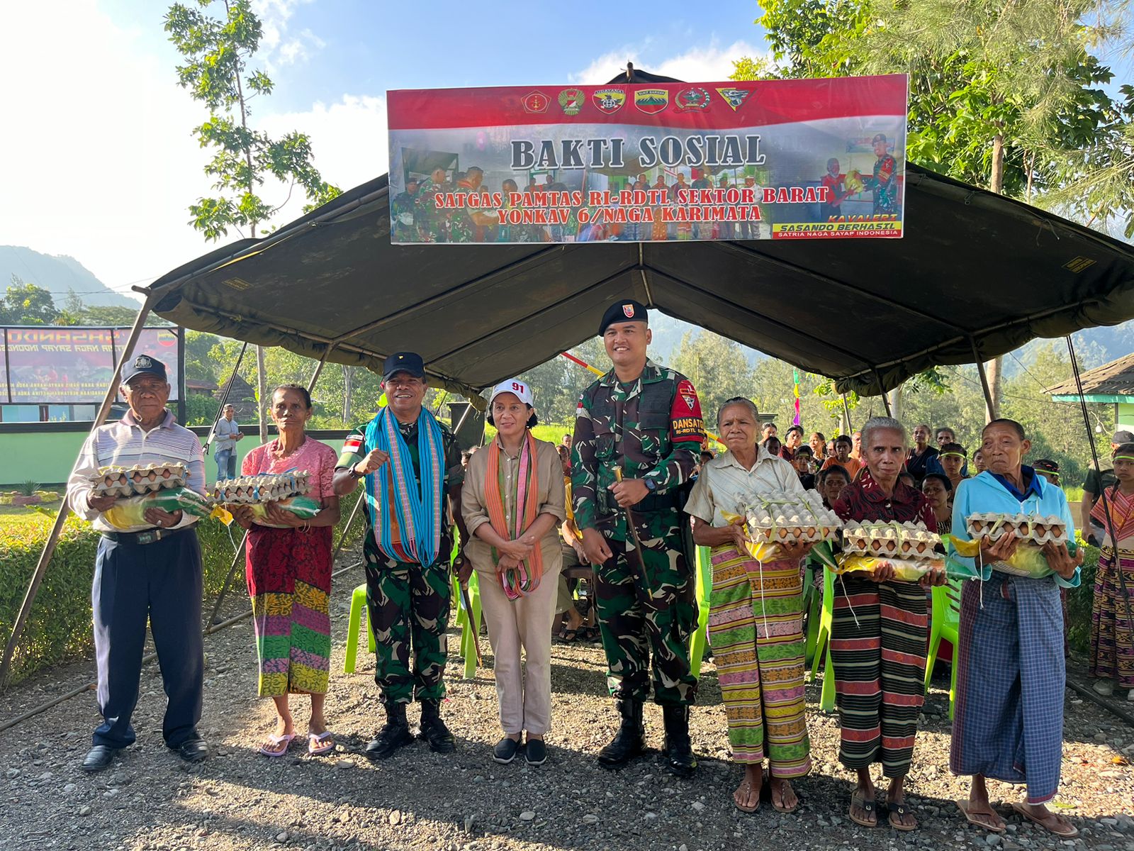 Dankolakops Satgas Pamtas RI-RDTL Kunjungan Kerja Ke Satgas Yonkav 6:Naga Karimata
