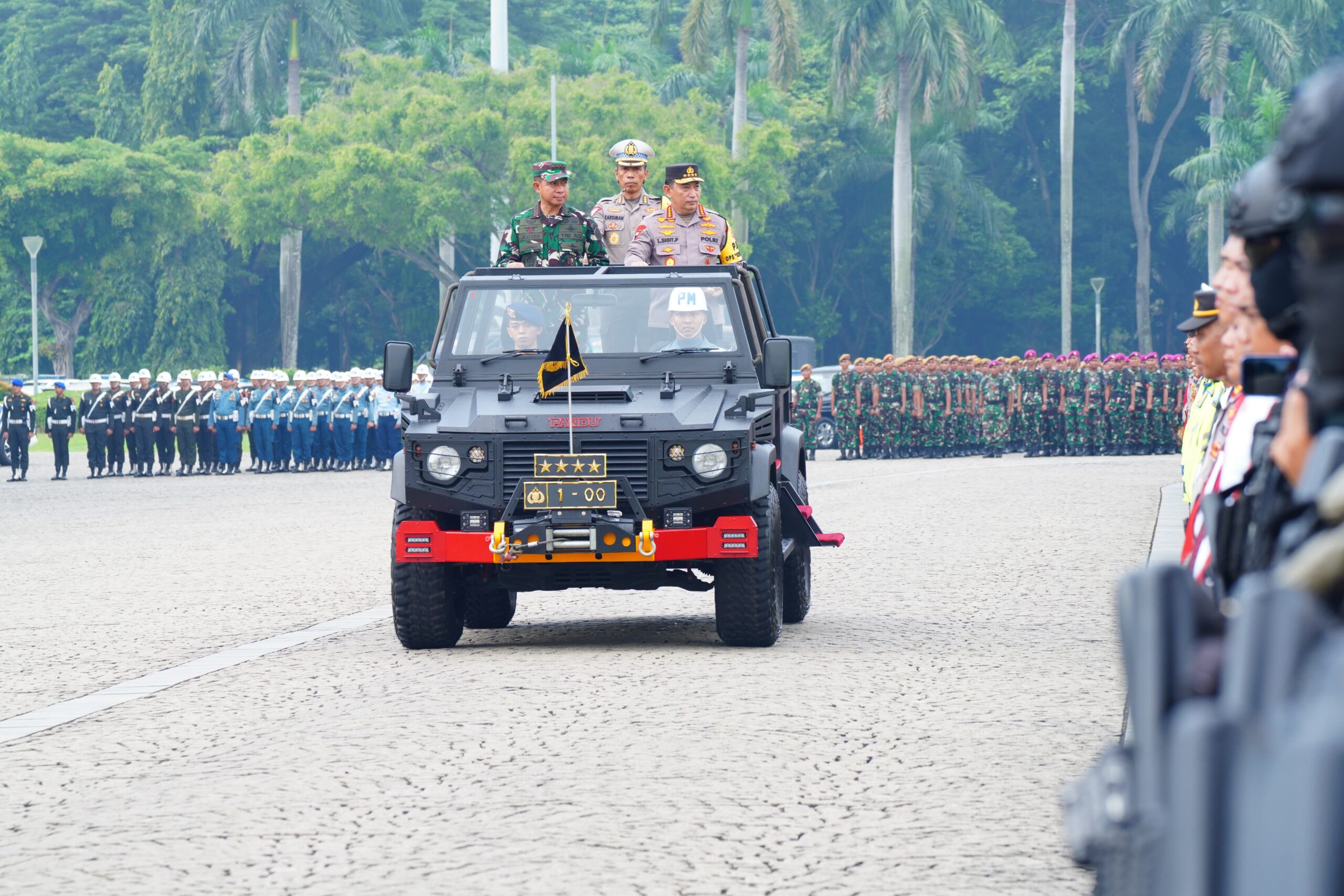Panglima TNI dan Kapolri Pimpin Apel Gelar Pasukan Pengamanan Idul Fitri 2024