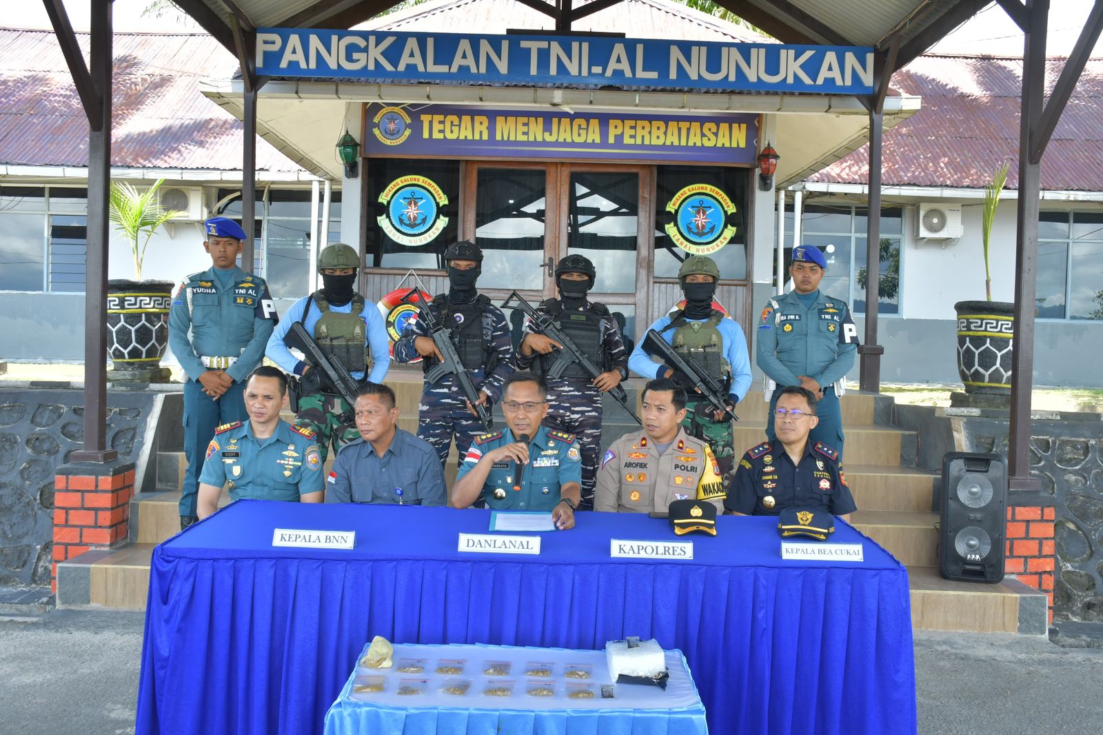 Lanal Nunukan Gagalkan Penyelundupan 500 Pil Ekstasi
