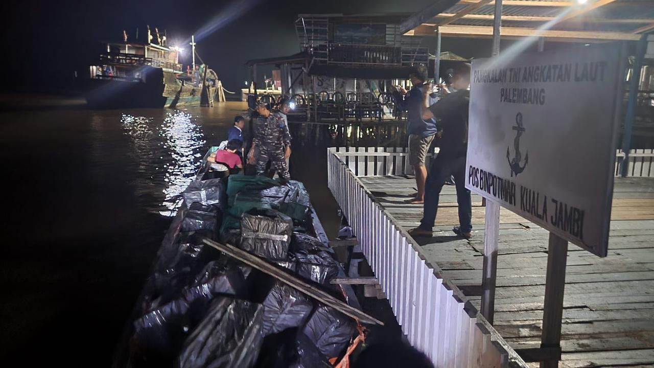 Lanal Palembang Gagalkan Penyelundupan Benih Lobster Senilai 46 M