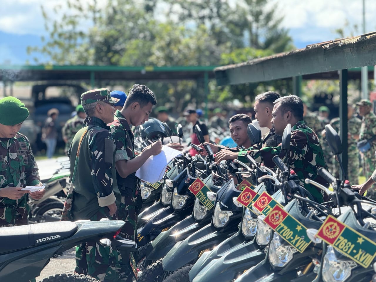 Demi Kelancaran Tugas Kewilayahan, Kasdim Jayawijaya Cek Kendaraan Dinas