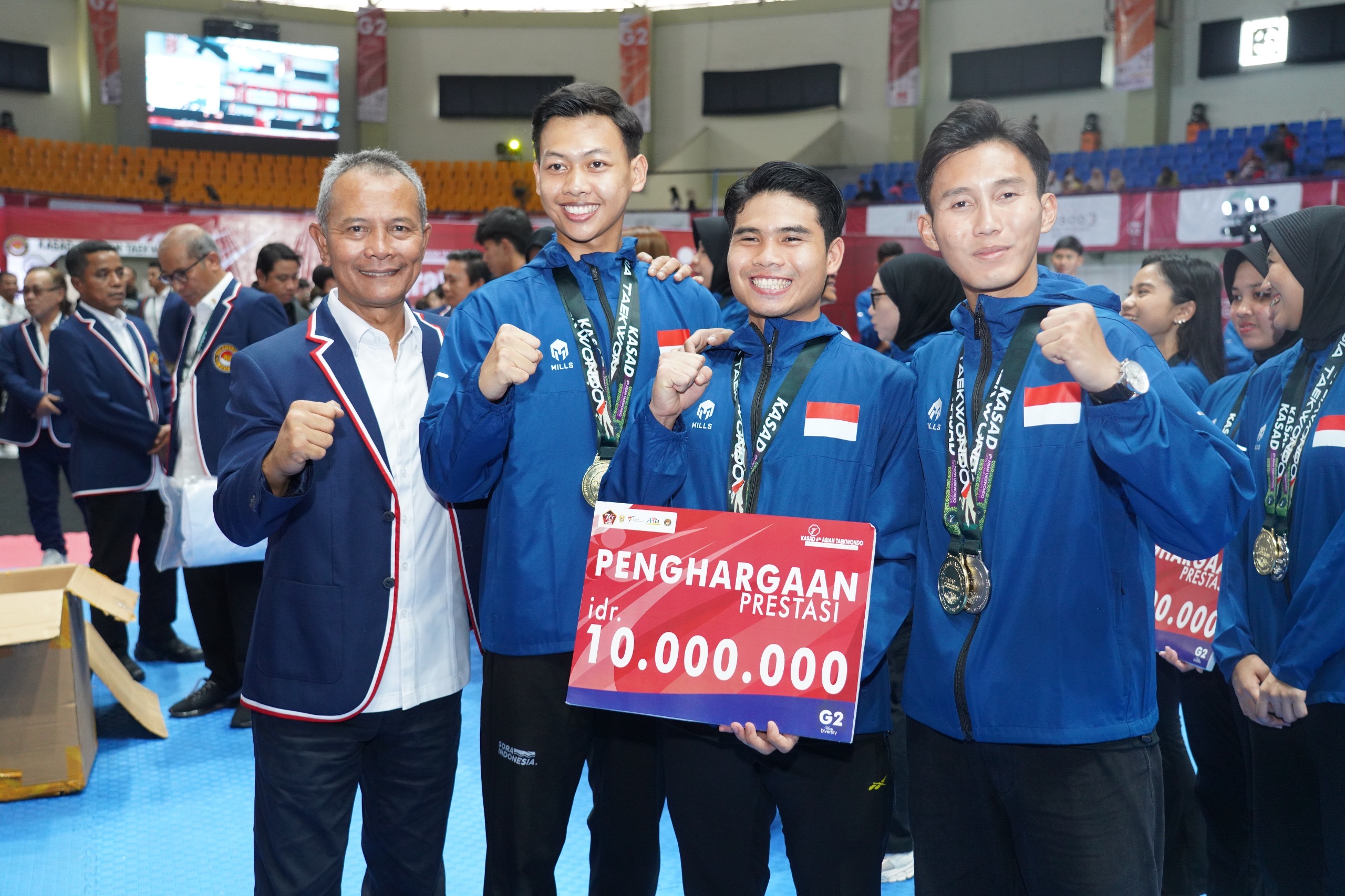 Tim Taekwondo Indonesia Raih Juara Umum Kasad 6th Asian Taekwondo Open Championship 2024