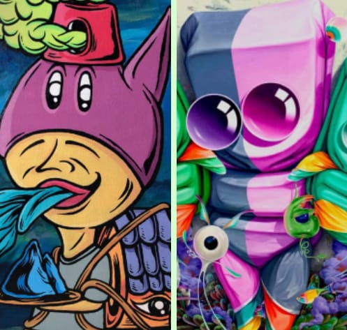 Karya lukis Firma Summa dan Agustan. Foto: Indomaritim.com/R. Fadjri