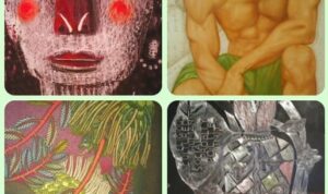 Karya seni dari empat perupa senior yang menggelar pameran bersama di Rumas DAS Yogyakarta, 21 Juni – 21 Juli 2025. Foto: Indomaritim..com/R. Fadjri