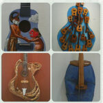 Alat musik kencrung pada pameran bertajuk Lazuardi. Foto: indomaritim.com/ Raihul Fadjri