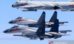 Pesawat tempur Angkatan Udara China. Foto: Indomaritim.com/Ant