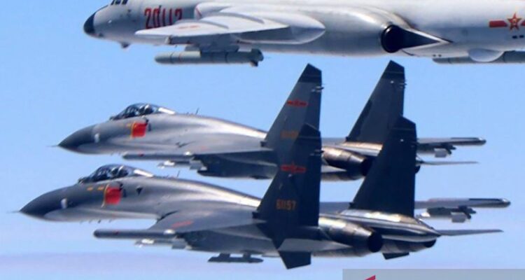 Pesawat tempur Angkatan Udara China. Foto: Indomaritim.com/Ant