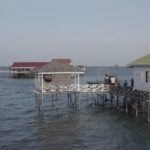 Vila Bontang Kuala, vila terapung di Bontang, Kalimantan Timur. Foto Antara