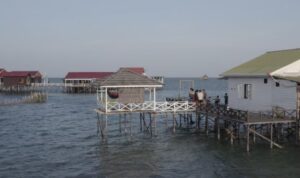 Vila Bontang Kuala, vila terapung di Bontang, Kalimantan Timur. Foto Antara