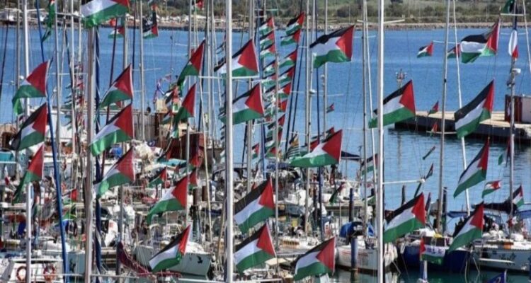 Konvoi kapal Global Sumud Flotilla. Foto Antara