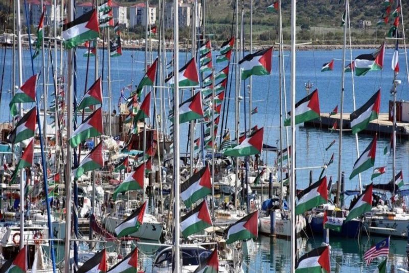 Konvoi kapal Global Sumud Flotilla. Foto Antara