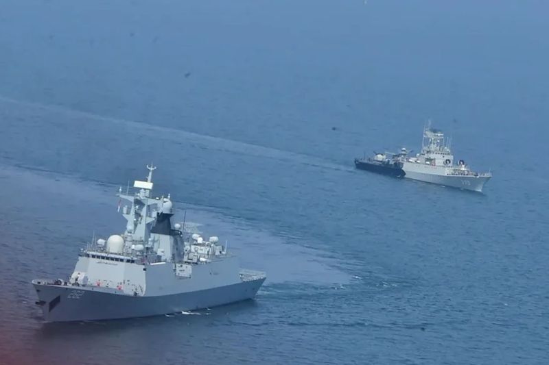 Kapal perang RI dan Pakistan berlatih di Perairan Jakarta. Foto Antara Kapal perang RI dan Pakistan berlatih di Perairan Jakarta. Foto Antara