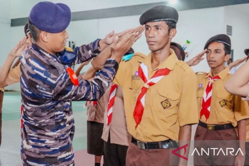 Anggota Pramuka Ambon mengikuti Bela Negara pada perkemahan Sabtu Minggu. Foto Antara Anggota Pramuka Ambon mengikuti Bela Negara pada perkemahan Sabtu Minggu. Foto Antara