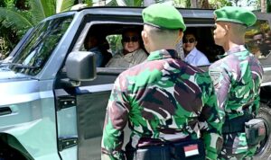 Presiden Prabowo temui Prajurit di Pos TNI AD di Pulau Miangas, Foto Antara