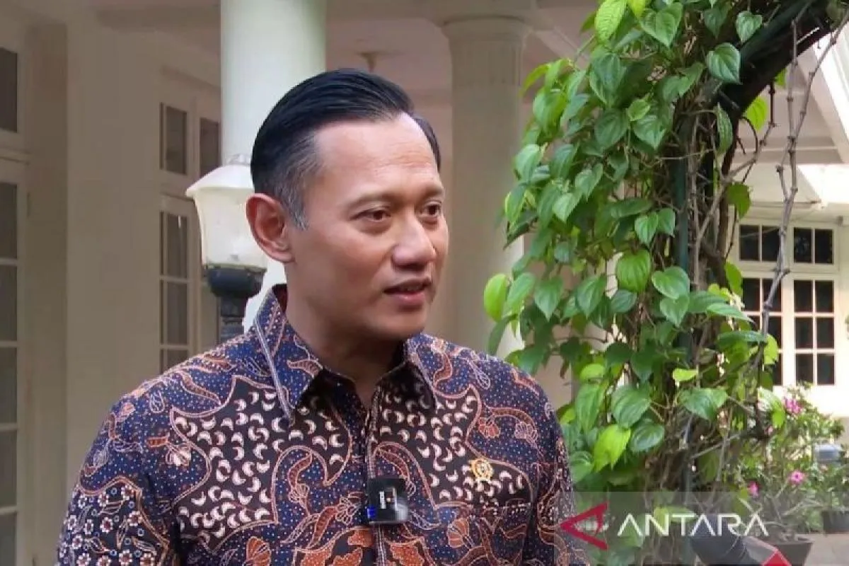 Coordinating Minister for Infrastructure and Regional Development Agus Harimurti Yudhoyono. Foto Antara