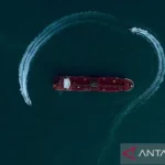 Ilustrasi kapal tanker Inggris di Selat Hormuz. Foto Antara