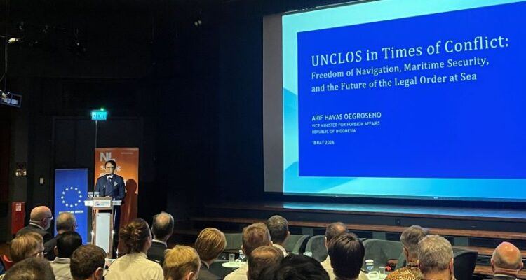 Simposium penegakan UNCLOS di masa kini. Foto Antara