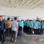 Pemulangan 190 pekerja migran Indonesia dari Malaysia. Foto Antara