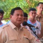 Presiden Prabowo dalam kunjungan kerja di Pulau Miangas. Foto Antara