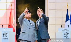 Presiden Prabowo Subianto (kiri) dan Presiden Republik Prancis Emmanuel Macron di Istana Elysee, Paris, Prancis, Kamis (28/5/2026). Foto Antara Presiden Prabowo Subianto (kiri) dan Presiden Republik Prancis Emmanuel Macron di Istana Elysee, Paris, Prancis, Kamis (28/5/2026). Foto Antara