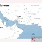 Peta Selat Hormuz. Foto Antara