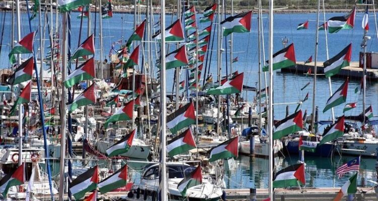 Kapal Global Sumud Flotilla. Foto Antara