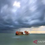Ilustrasi gambar kapal tenggelam. Foto Antara