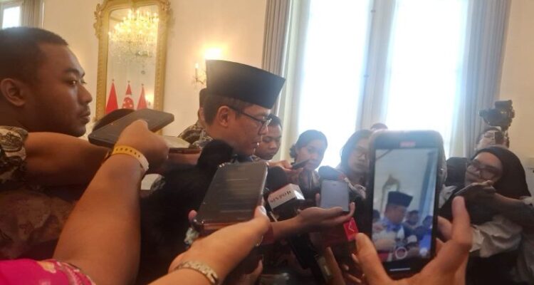 Menlu Sugiono menjelaskan 780 prajurit TNI akan bertugas ke Lebanon. Foto Antara.