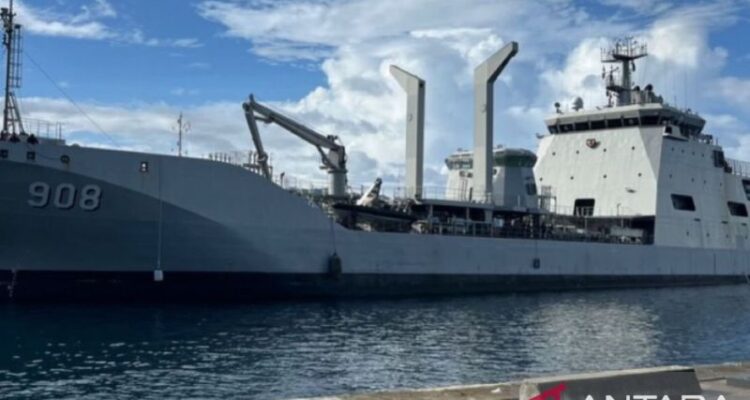Ilustrasi kapal perang TNI AL. Foto Antara