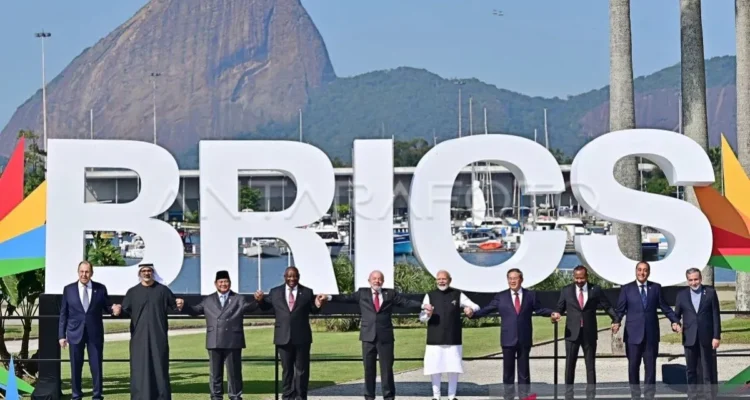Ilustrasi para kepala negara anggota BRICS. Foto Antara