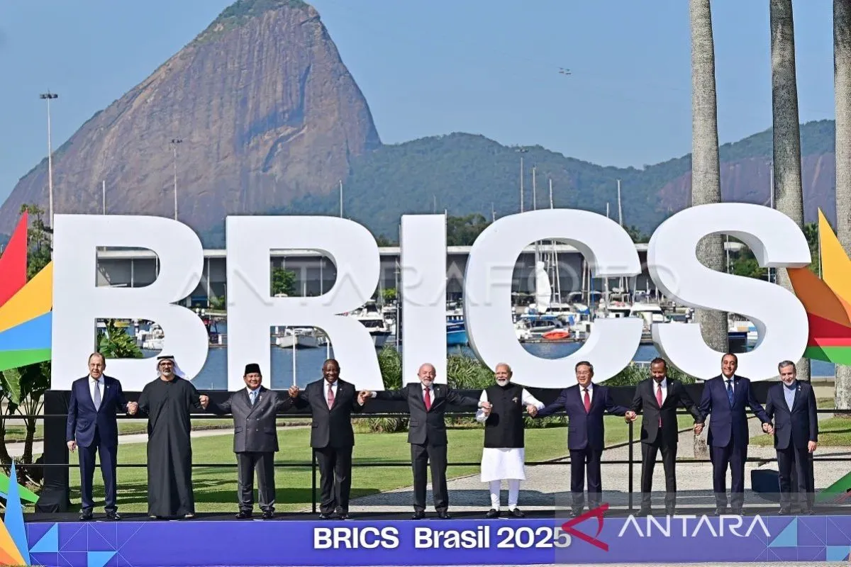 Ilustrasi para kepala negara anggota BRICS. Foto Antara