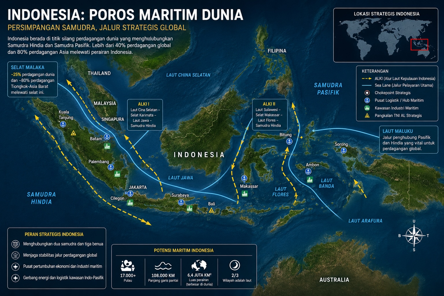 peta maritim indonesia