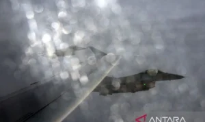 Pesawat tempur Inggris, Typhoon. Foto Antara