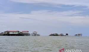 Vila laut di Bontang, Kalimantan Timur. Foto Antara Vila laut di Bontang, Kalimantan Timur. Foto Antara