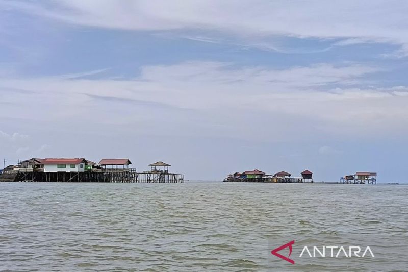 Vila laut di Bontang, Kalimantan Timur. Foto Antara Vila laut di Bontang, Kalimantan Timur. Foto Antara