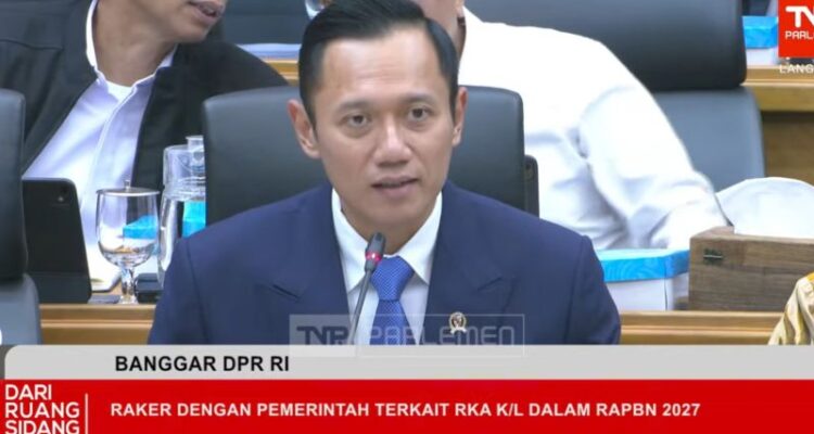 Screenshot - Indonesian Coordinating Minister for Infrastructure and Regional Development Agus Harimurti Yudhoyono (AHY) in a meeting with the House of Representatives' (DPR) Budget Committee at the Parliament Complex in Jakarta on Monday (June 22, 2026). Foto Antara Screenshot - Indonesian Coordinating Minister for Infrastructure and Regional Development Agus Harimurti Yudhoyono (AHY) in a meeting with the House of Representatives' (DPR) Budget Committee at the Parliament Complex in Jakarta on Monday (June 22, 2026). Foto Antara