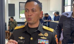 Head of the Defense Ministry’s Information Bureau Brigadier General Rico Ricardo Sirait speaks to the press in Jakarta on Tuesday (June 2, 2026). Foto Antara
