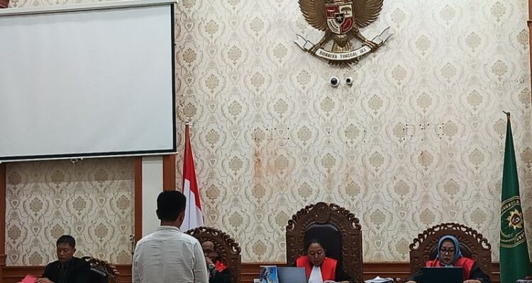 Terdakwa I Putu Setiyawan menjalani sidang putusan di Pengadilan Negeri Denpasar, Bali, Kamis (25/6/2026) dalam kasus tindak pidana perdagangan orang (TPPO). Foto Antara