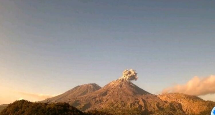 Mount Lewotobi Laki-laki in East Flores, East Nusa Tenggara, erupted on Friday (June 12, 2026) at 7:04 a.m. Antara Photo
