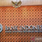 Bank Indonesia (BI) logo in Jakarta. Foto Antara