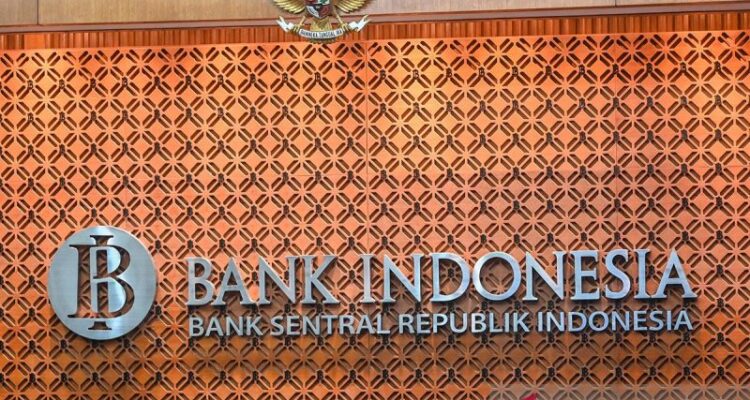 Bank Indonesia (BI) logo in Jakarta. Foto Antara
