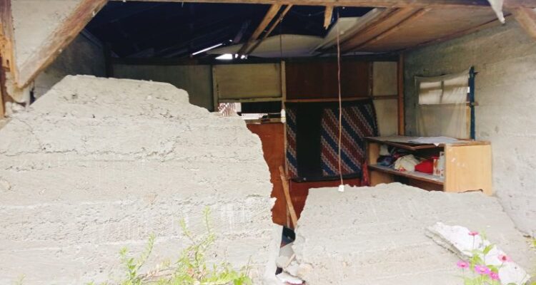 Houses were damaged by a tectonic earthquake of magnitude 6.7 in C Sulawesi. Antara Photo