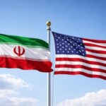 Ilustrasi bendera AS dan Iran. Foto Antara