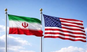 Ilustrasi bendera AS dan Iran. Foto Antara Ilustrasi bendera AS dan Iran. Foto Antara